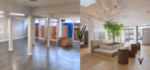 Luxury retail showroom interior design for a high-end commercial space in Sherman Oaks, California. Full-service architectural and interior design by Vividly Built including space planning, custom fixture layout, material selection, lighting design, and photorealistic 3D rendering through Virtual Construction. Serving luxury retail, boutique, and commercial showroom clients across Beverly Hills, Malibu, Newport Beach, Santa Monica, Laguna Beach, and Orange County. Retail showroom design Los Angeles, commercial interior designer Southern California.