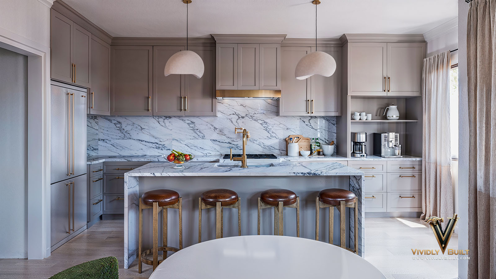 Hearth interior design rendering for a Pasadena residence remodel by Vividly Built
