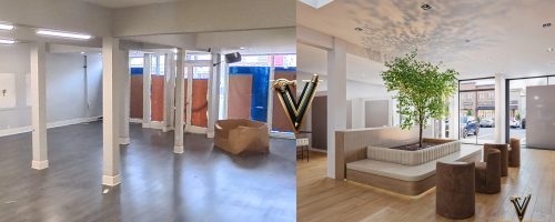 Luxury retail showroom interior design for a high-end commercial space in Sherman Oaks, California. Full-service architectural and interior design by Vividly Built including space planning, custom fixture layout, material selection, lighting design, and photorealistic 3D rendering through Virtual Construction. Serving luxury retail, boutique, and commercial showroom clients across Beverly Hills, Malibu, Newport Beach, Santa Monica, Laguna Beach, and Orange County. Retail showroom design Los Angeles, commercial interior designer Southern California.